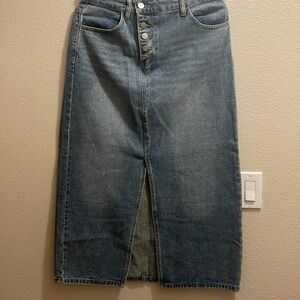 MikaRose size large, denim skirt